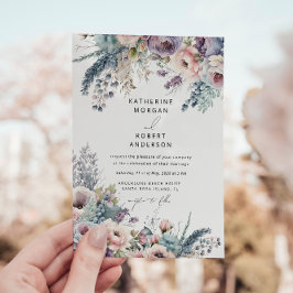Invitación Pastel Elegant Garden Boda Floral