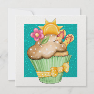 Invitación ¡Pastel Fiesta de piscina! - SRF