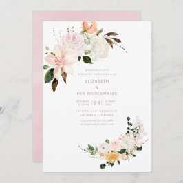 Invitación Pastel Floral Bridesmaids Luncheon