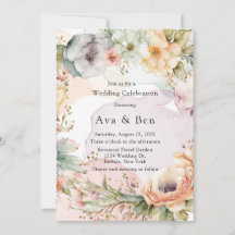 Pastel Florals y Boda de tinta de alcohol