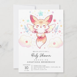 Invitación Pastel Fox Baby Shower