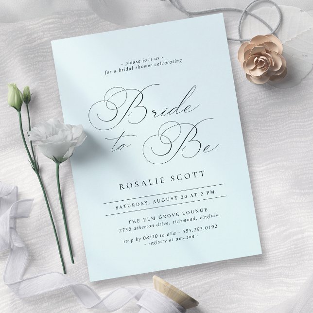 Invitación Pastel Frost Blue | Delicada ducha de novia con gu (Subido por el creador)