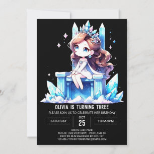 Invitación Pastel Fun Princess Birthday