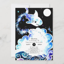 Pastel Fun Underwater Sharthday cumpleaños