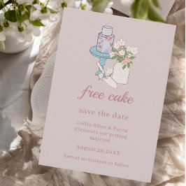 Invitación Pastel Gratis Funny Rosa Dusty