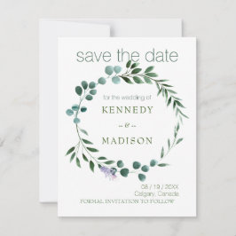 Invitación Pastel Green Floral Boda