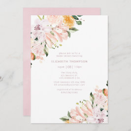 Invitación Pastel Hues Floral Bridal Shower