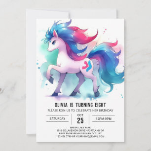 Invitación Pastel Imprimible Horario Cumpleaños