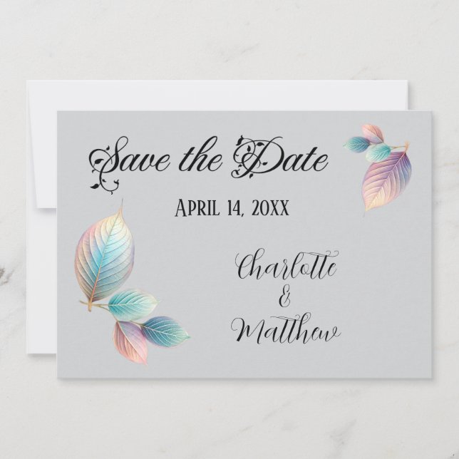 Invitación Pastel irlandés deja Boda Pastels Dreamy (Anverso)