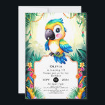 Invitación Pastel Kids Parrot Birthday<br><div class="desc">Disfrute de un día de diversión con nuestras invitaciones de cumpleaños de Pastel Kids Parrot! Estas encantadoras invitaciones presentan suaves tonos pastel y encantadores ilustraciones de loros en medio de delicados acentos florales, lo que lo convierte en el escenario perfecto para una celebración de cumpleaños que es a la vez...</div>