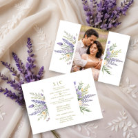 Pastel Lavender Flowers & Greenery Elegant Spring
