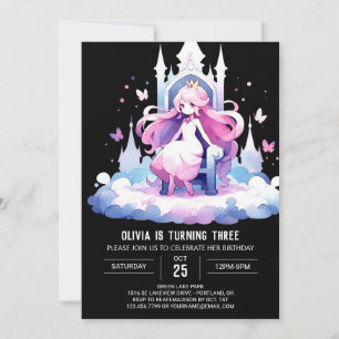 Invitación Pastel Little Princess Birthday