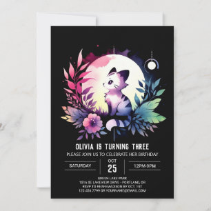 Invitación Pastel Little Tiger Birday