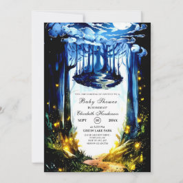 Invitación Pastel Magical Woodland Baby Shower