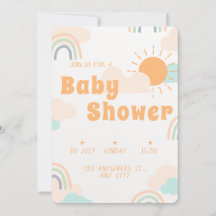 Pastel Minimal Baby Shower