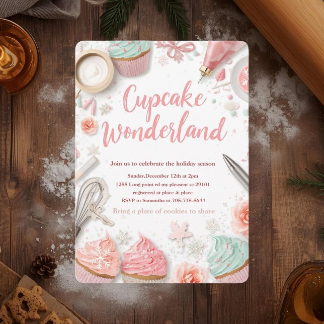 Invitación Pastel Mundo de Cupcakes (Subido por el creador)