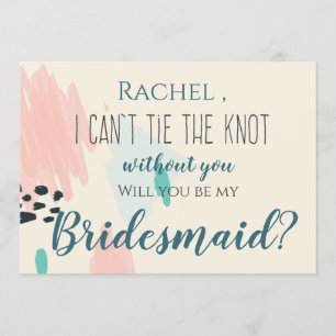 Invitación Pastel, no puedo atar el nudo sin ti