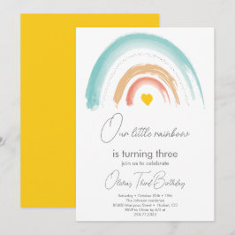 Invitación Pastel Nuestra Pequeña Fiesta de Cumpleaños del Ar