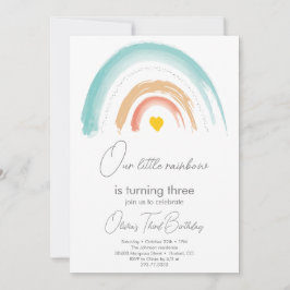 Invitación Pastel Nuestra Pequeña Fiesta de Cumpleaños del Ar