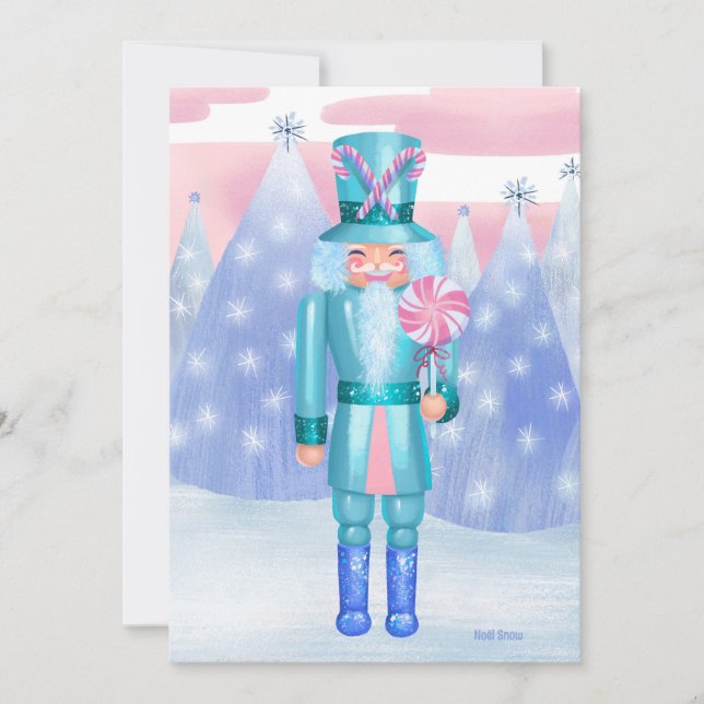 Invitación Pastel Nutcracker Candy King DIY Blank (Anverso)