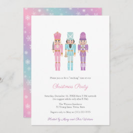 Invitación Pastel Nutcracker Family Holidays Fiesta