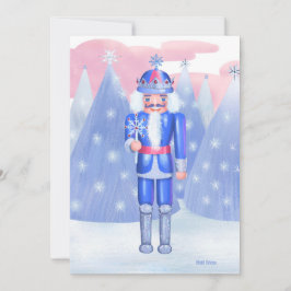 Invitación Pastel Nutcracker Snowflake King DIY Blank