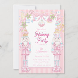 Invitación Pastel Nutcracker Sweet Holiday Treats Party