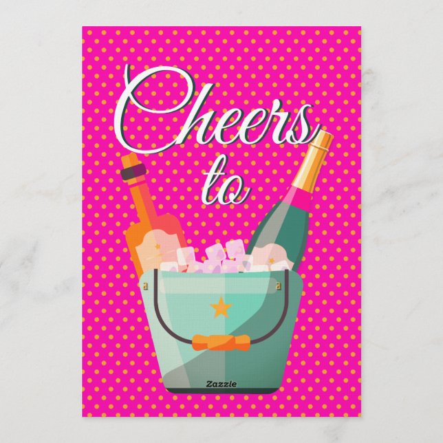 Invitación Pastel Polka Dots Birthday Party (Reverso)