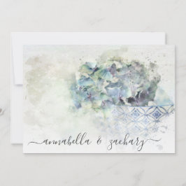 Invitación *~* Pastel QR AR26 Flowers BODA RSVP