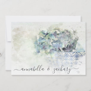 Invitación *~* Pastel QR AR26 Flowers BODA RSVP