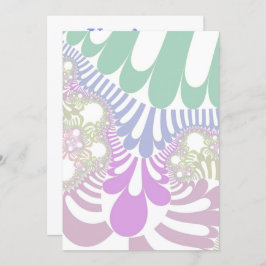 Invitación Pastel Rainbow Mod