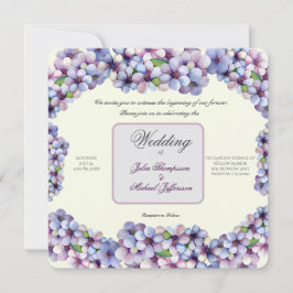 Invitación Pastel romántico y poético Acuarela Lilac