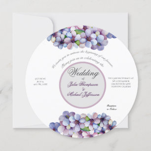 Invitación Pastel romántico y poético Acuarela Lilac