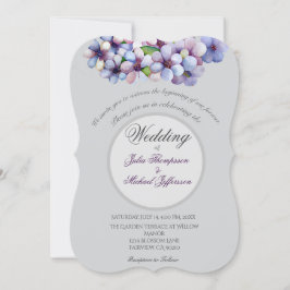 Invitación Pastel romántico y poético Acuarela Lilac