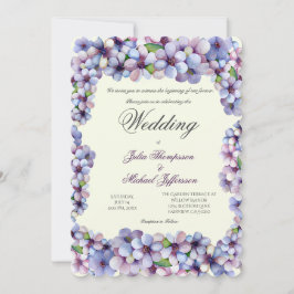 Invitación Pastel romántico y poético Acuarela Lilac