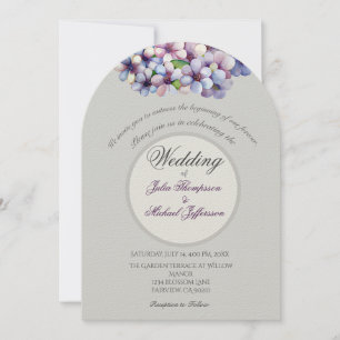 Invitación Pastel romántico y poético Acuarela Lilac
