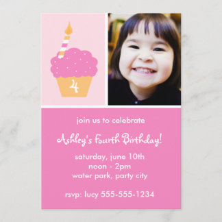 Invitación Pastel rosa