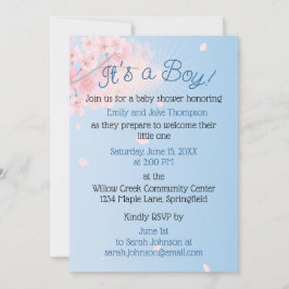 Invitación Pastel rosa Azul Verde Verde Embarazado Niño Ducha