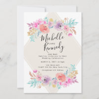 Pastel Shabby Chic Garden Floral Boho Boda