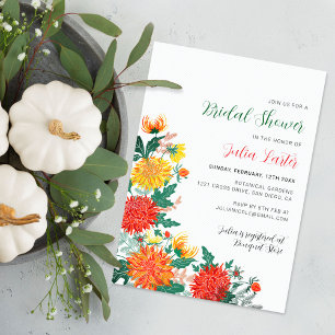 Invitación Pastel Spring Dahlia Floral Wreath Británica