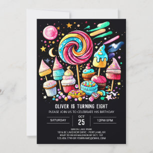 Invitación Pastel Sweet Celebration Cumpleaños