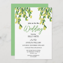 Pastel verde mistletoe para tu boda mágico