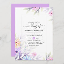 Pastel Watercolor Floral Boda