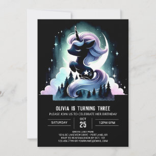 Invitación Pastel Whimsy Horse Birthday