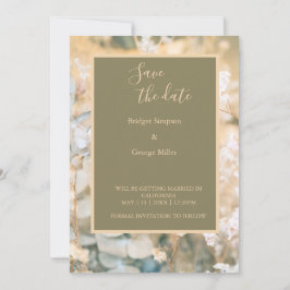 Invitación Pastel Wildflower Meadow Boda a salvo la fecha