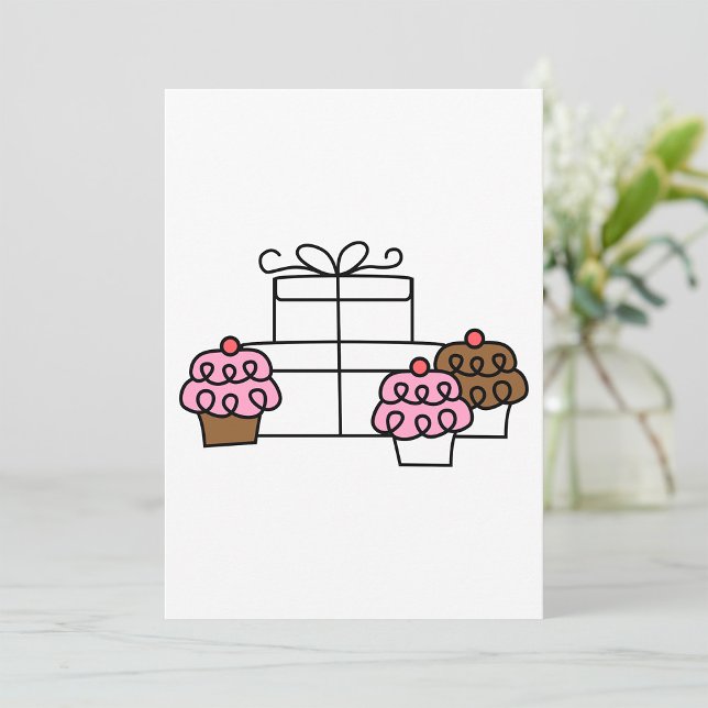 Invitación Pastel y caja de regalo para la celebración de dul (Subido por el creador)
