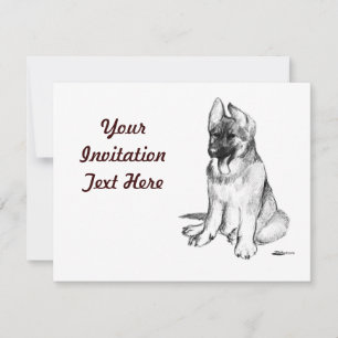 Invitación Pastor alemán