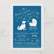 Pastor australiano Perro Baby Shower Blue Boy