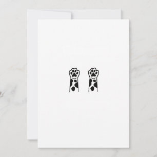 Invitación Patas arriba, tema patas