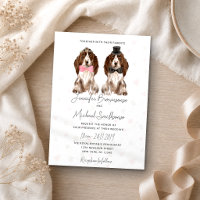 patas de cocker spaniel corazones boda de perro